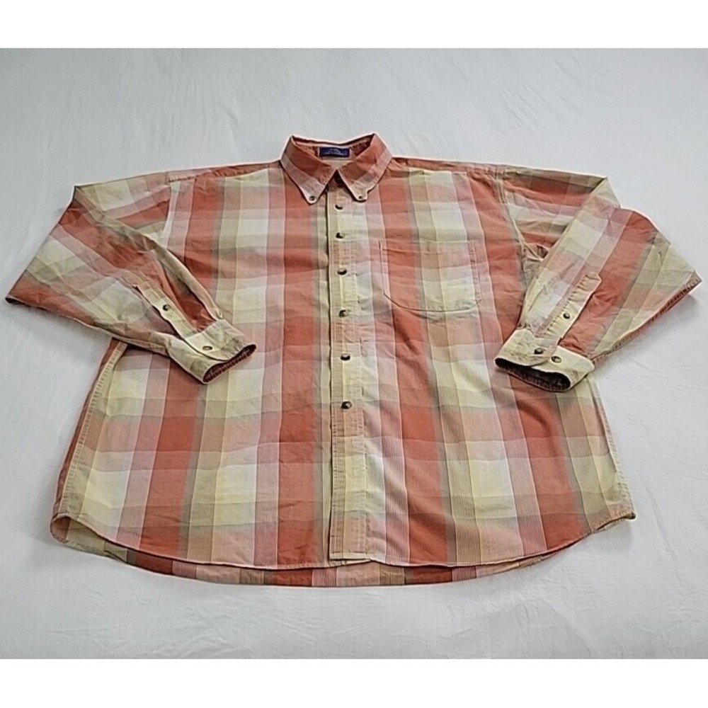 Pendleton Mens Long Sleeve Button Down Shirt Flannel Long sleeve Large
